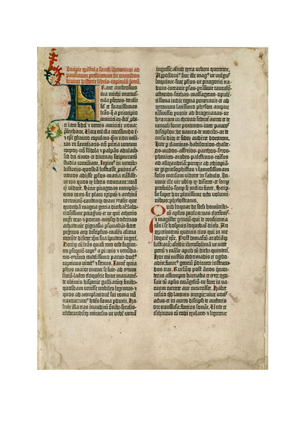 Biblia de Gutenberg o Biblia de 42 líneas.