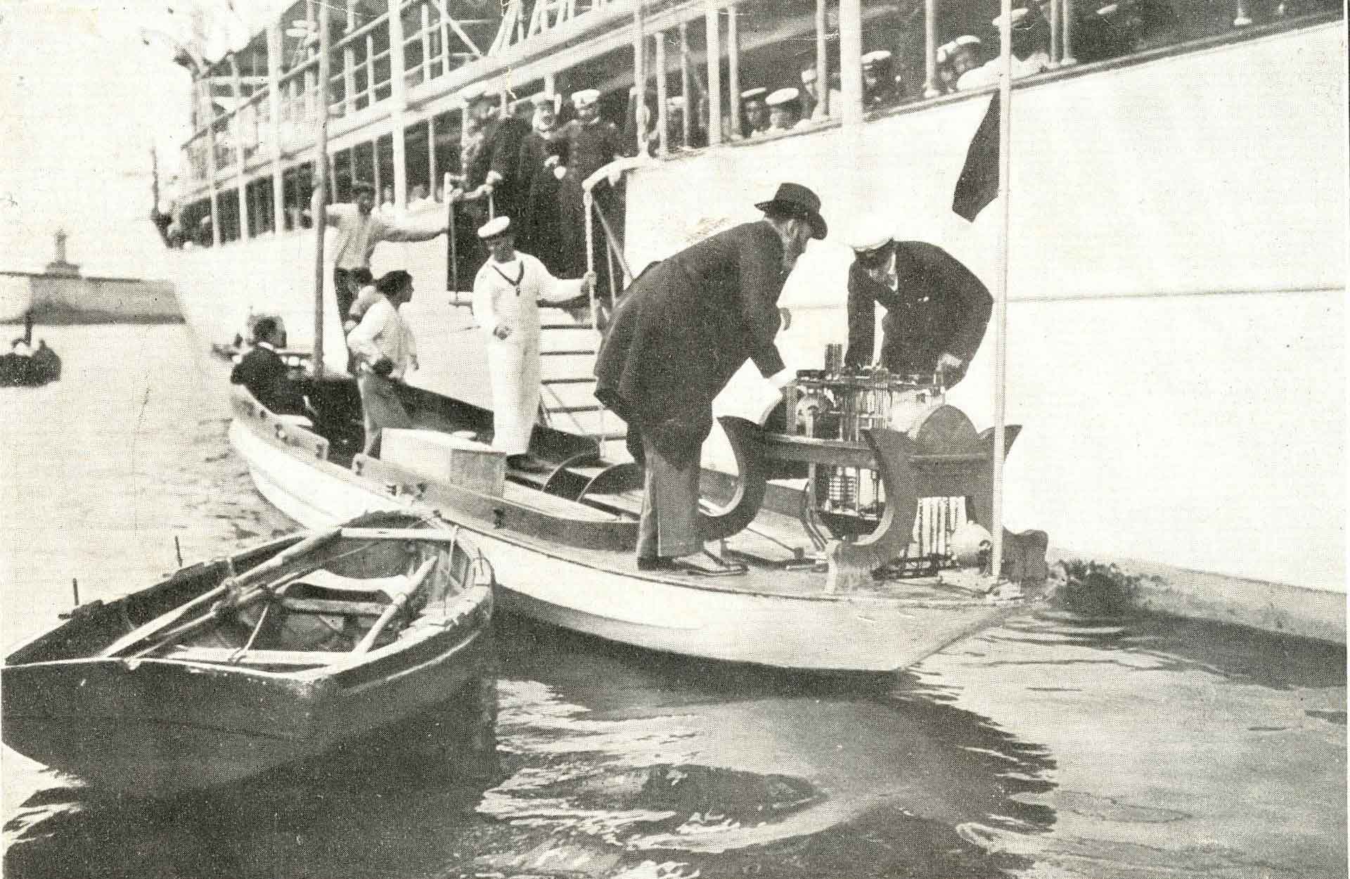 1906 Septiembre. Pruebas Telekino en Bilbao con el Rey
