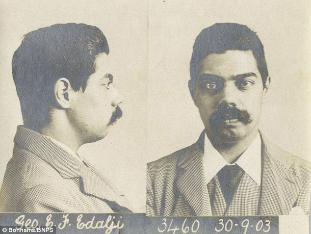 Foto 2. George Edalji. Ficha policial.