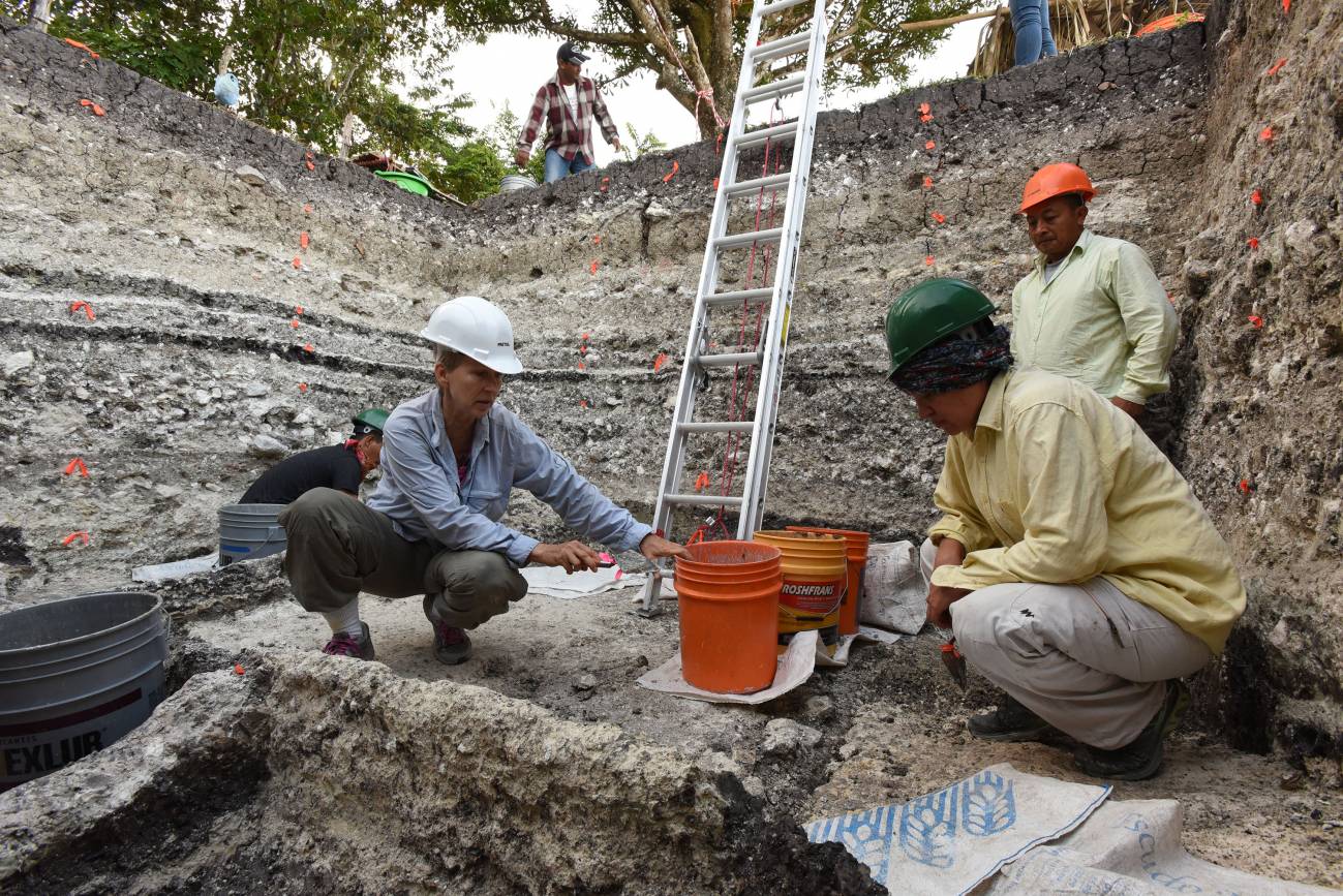 Excavaciones realizadas en la zona de Aguada F&eacute;nix, M&eacute;xico. T. Cr&eacute;ditos: Inomata et al. Nature
