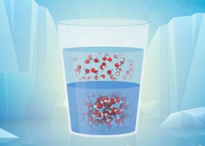 Dos estados líquidos del agua