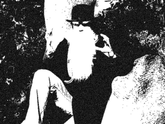 Darwin oscuro en su jardín de Matalascañas. Créditos de imagen: María Romá-Mateo