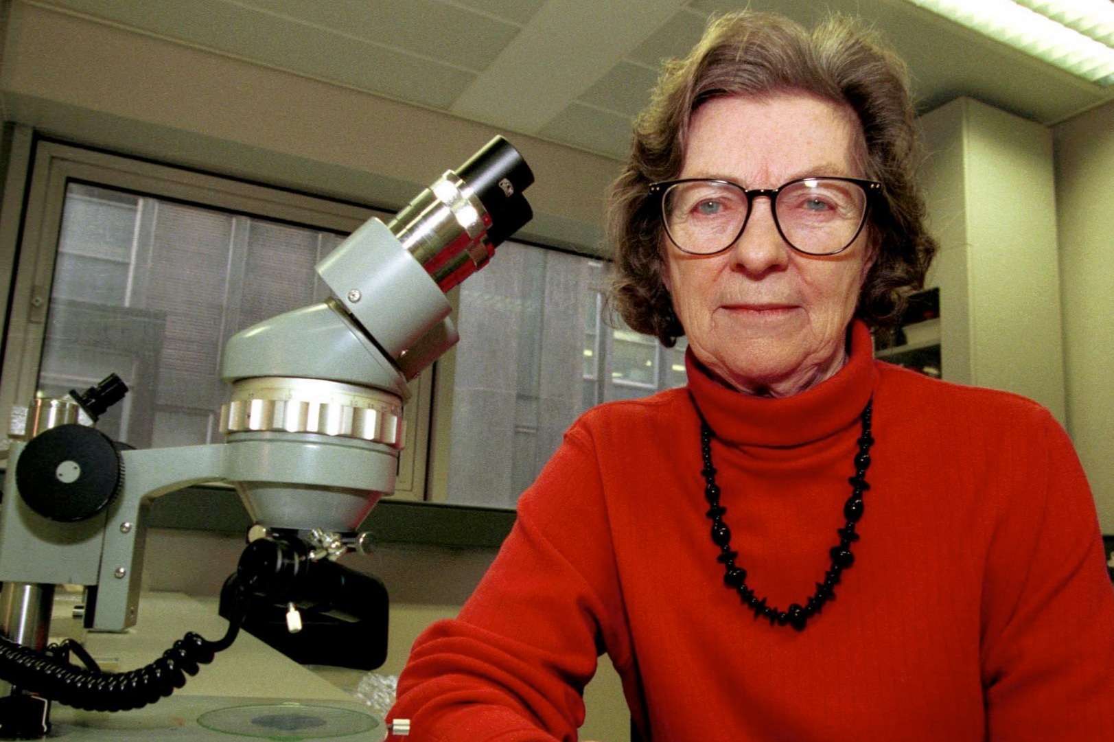 Anne McLaren en el laboratorio - Principia