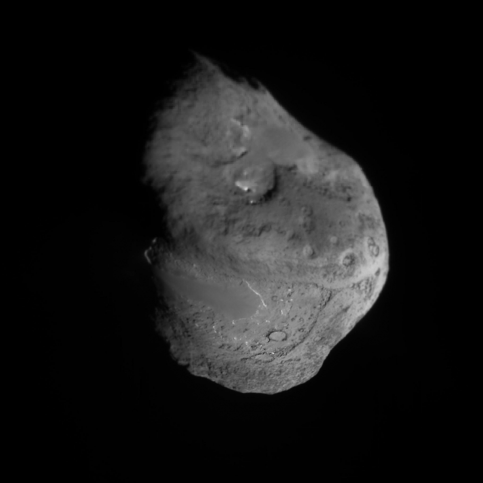 Mapa del cometa Tempel 1. Créditos: NASA / JPL / UMD - Principia