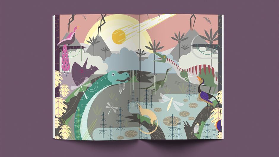 Ilustración de Atómico García para el artículo «Unos centímetros de iridio» de Silvia Mielgo en Principia Magazine. Temporada 1. Episodio 2