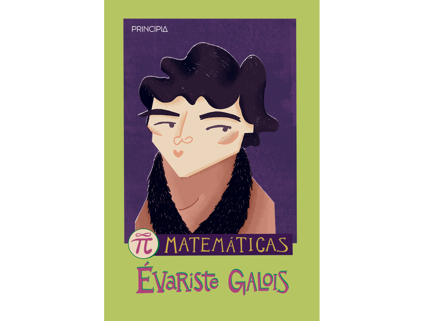 Evariste Galois en la colección de cromos La extraordinaria liga de la ciencia