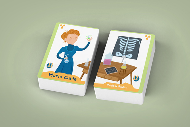 Marie Curie en el juego de Ciencia a pares de Principia