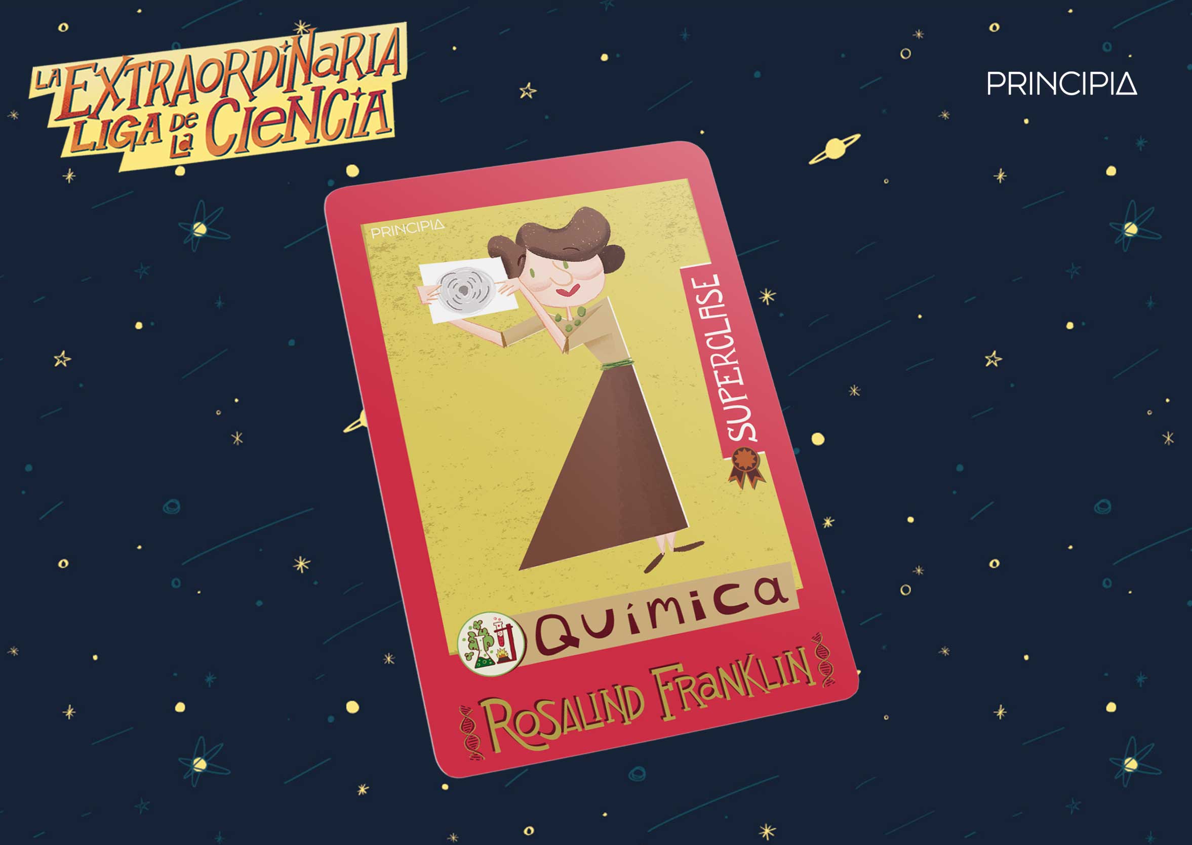 Rosalind Franklin, superclase en la colección de cromos La extraordinaria liga de la ciencia