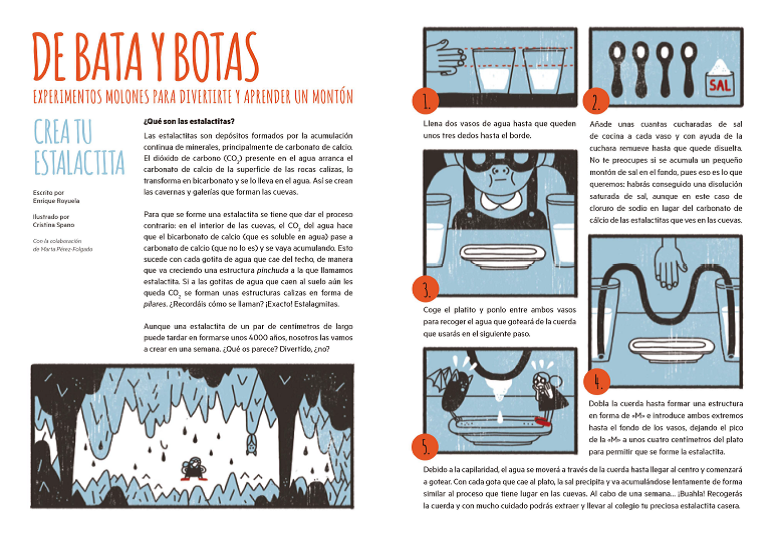 Experimento hacer una estalactita