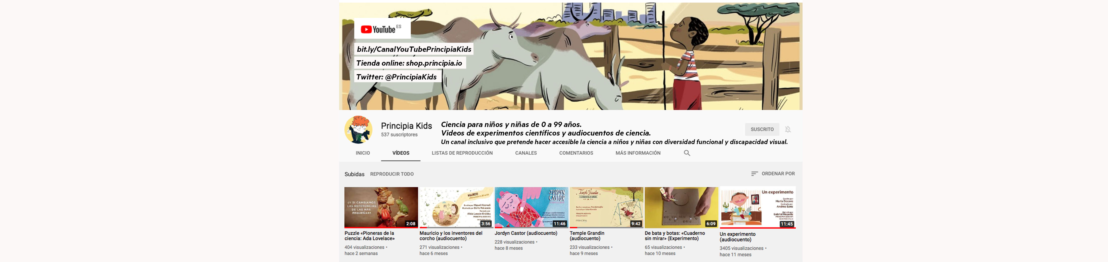 Haz clic en la imagen para ir al canal de YouTube de Principia Kids